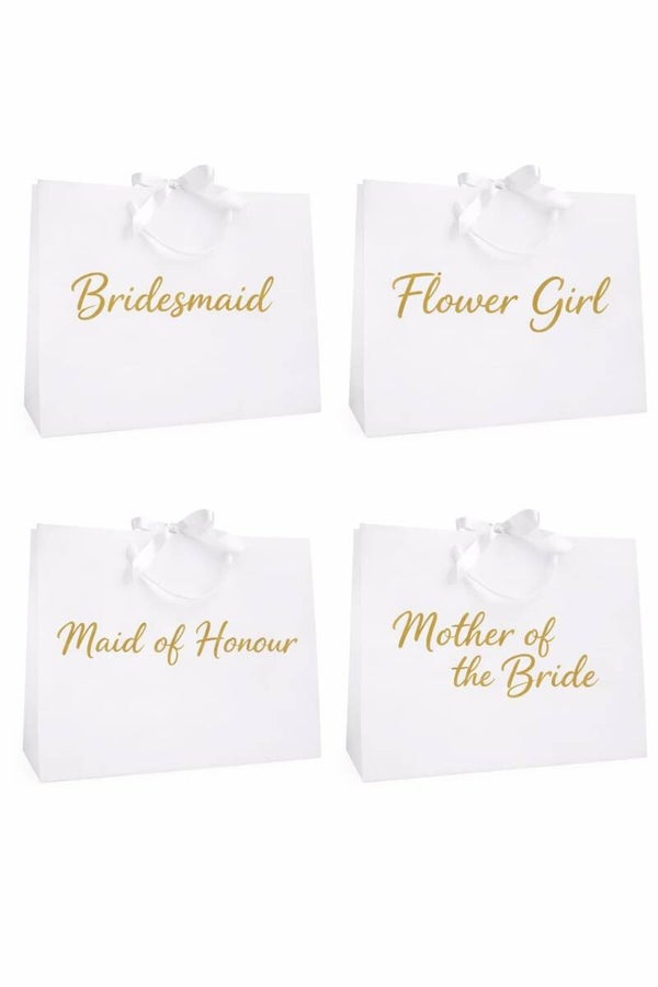 White Wedding Gift Bags