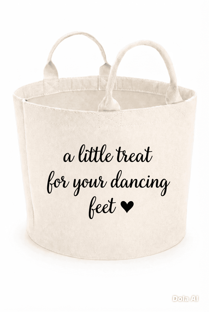 Little Treat for Your Dancing Feet – Personalised Wedding Flip Flop Trug