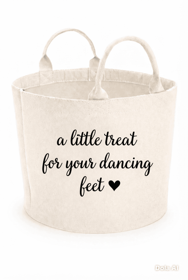 Little Treat for Your Dancing Feet – Personalised Wedding Flip Flop Trug