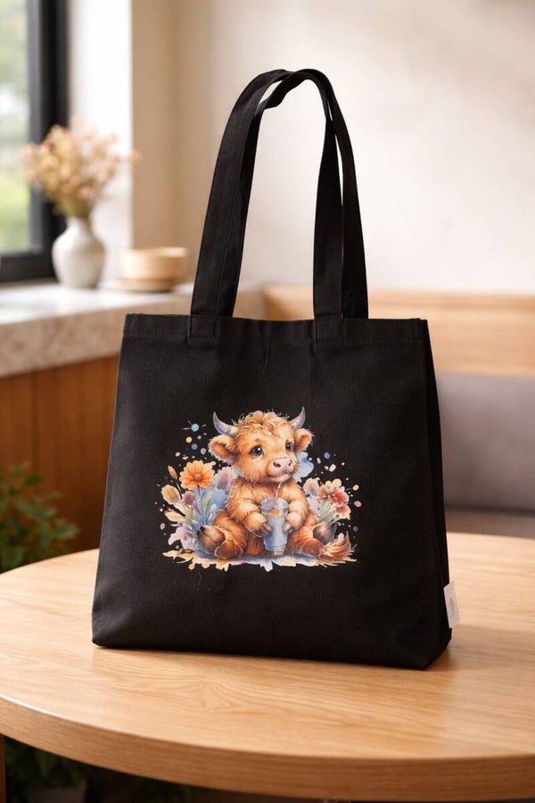 Cute Highland Cow - Tote Bag