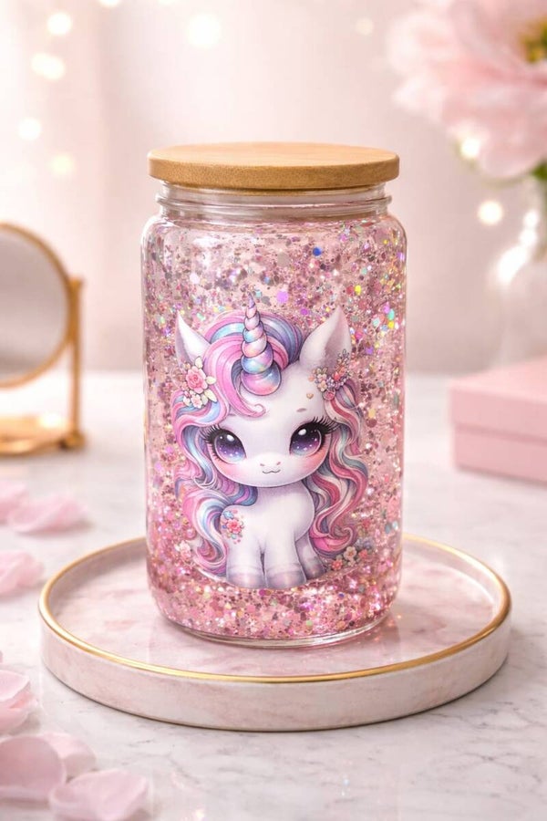 Glass Snow Globe Tumblers