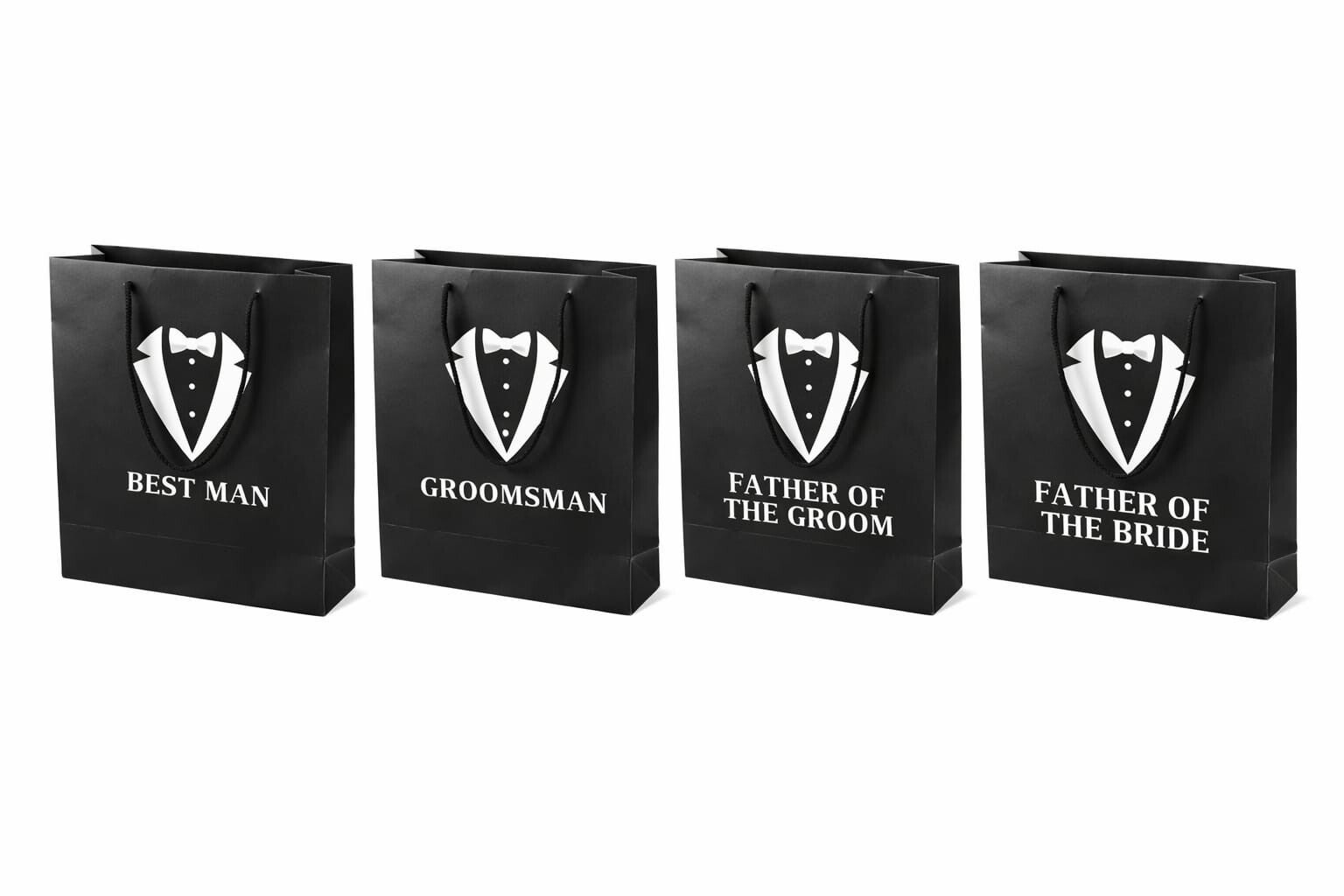 Personalised Wedding Gift Bags – Groom, Best Man, Groomsman, Father of the Bride & Father of the Groom