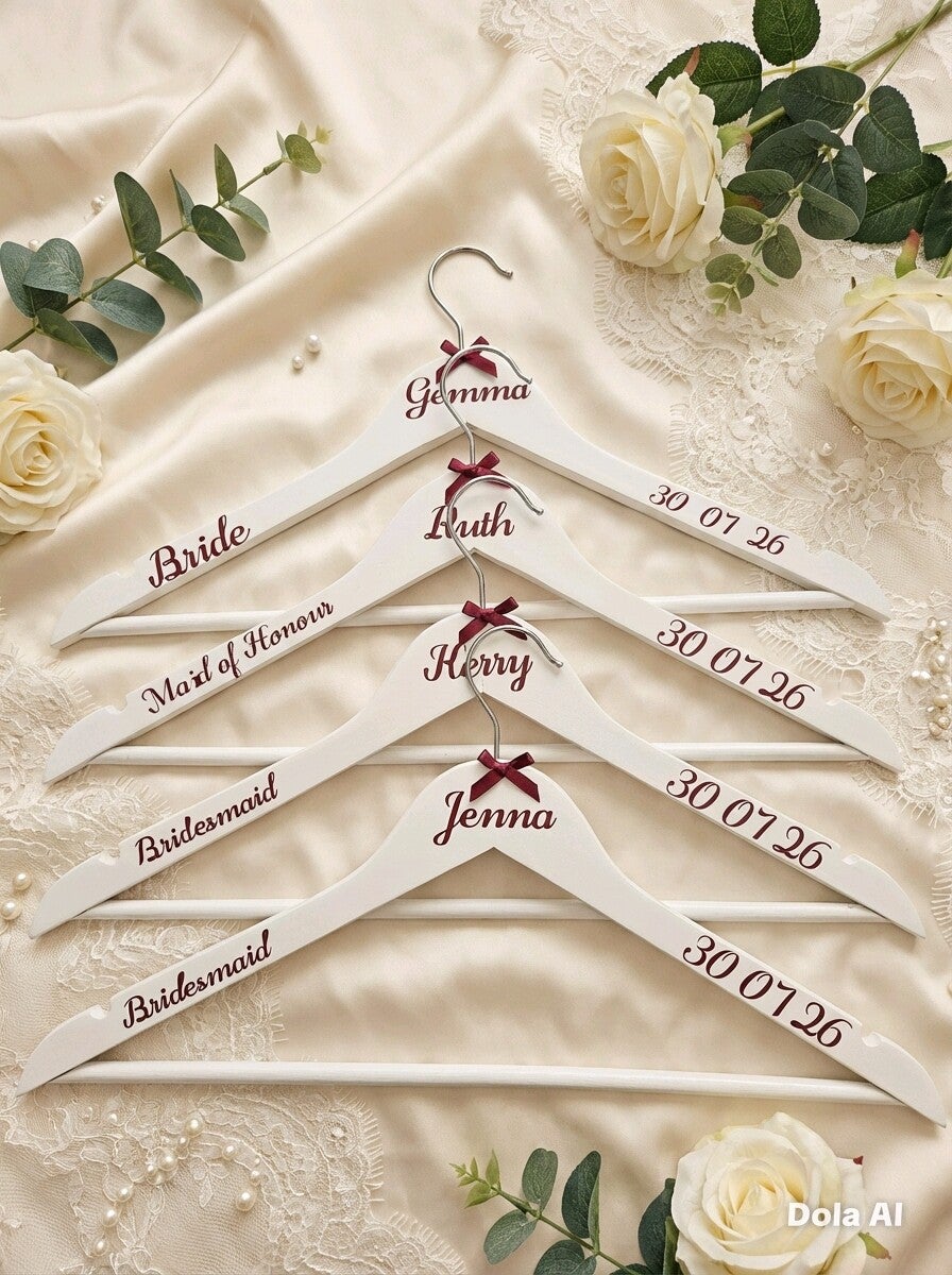 Personalised Wedding Coat Hangers