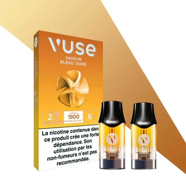 PRO SHOP : POD VUSE (X2) BLEND DORE (TABAC)