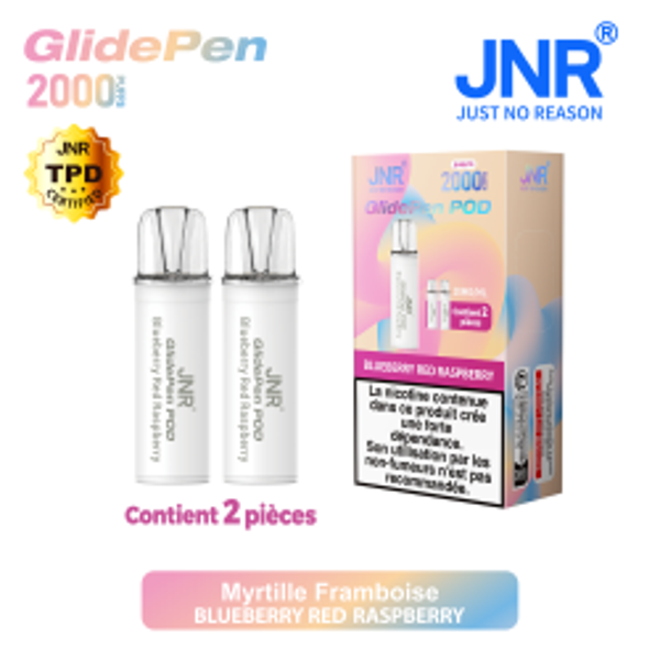 PRO : POD (x2) JNR GLIDE PEN PRO BLUEBERRY RED RASPBERRY