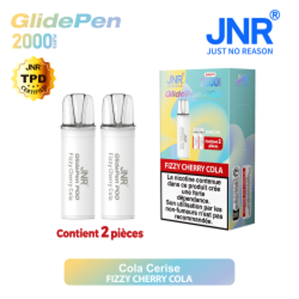 PRO : POD (x2) JNR GLIDE PEN PRO FIZZY CHERRY COLA