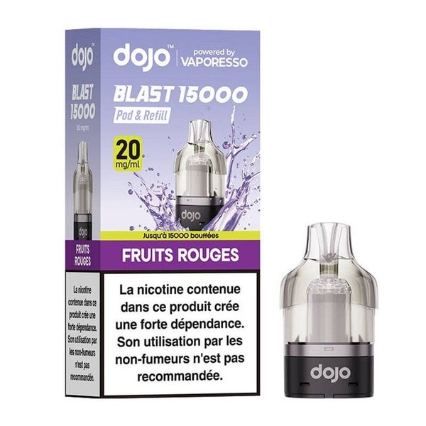 PRO : POD VAPORESSO DOJO BLAST 15 K FRUITS ROUGES