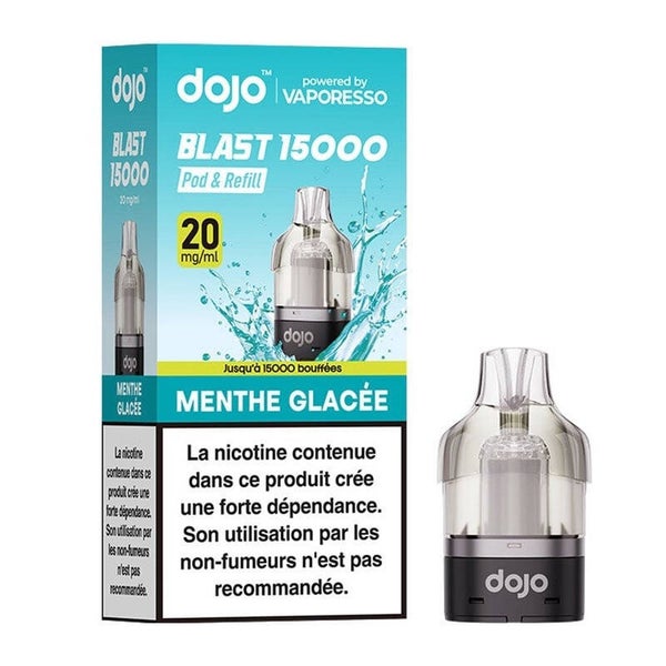 PRO : POD VAPORESSO DOJO BLAST 15 K MENTHE GLACEE