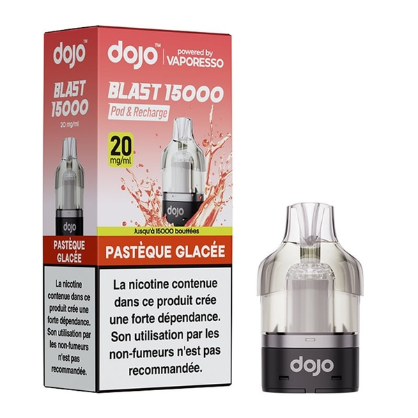 PRO : POD VAPORESSO DOJO BLAST 15 K PASTEQUE GLACEE