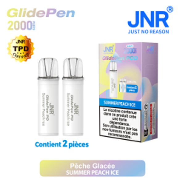 PRO : POD (x2) JNR GLIDE PEN PRO SUMMER PEACH ICE