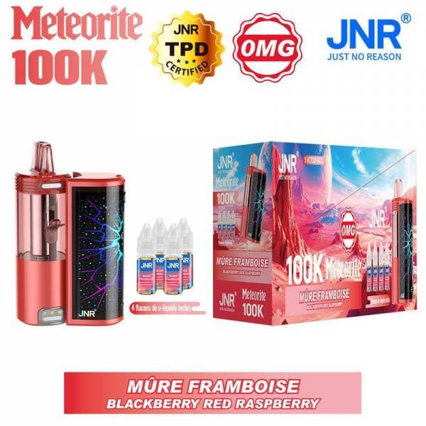 PRO : METEORITE 100K RED RASPBERRY SANS NICOTINE