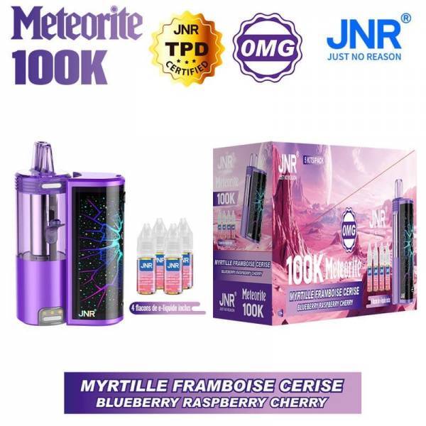 PRO : METEORITE 100K BLUEBERRY BLACK BERRIES CHERRY SANS NICOTINE