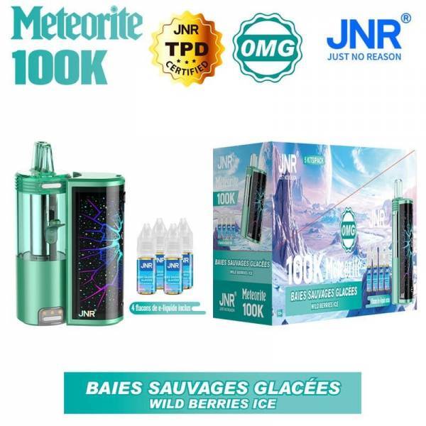 PRO : METEORITE 100K WILD BERRIES ICE SANS NICOTINE