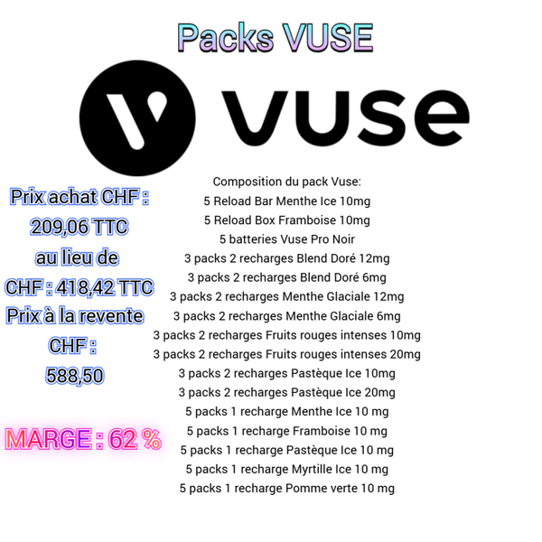 PRO SHOP : PACK VUSE