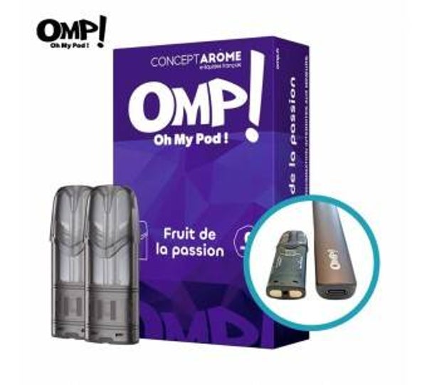 PRO SHOP : OMP POD (x2) FRUIT DE LA PASSION