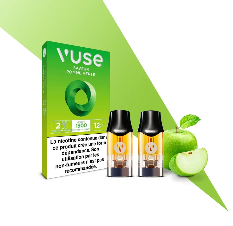 PRO SHOP : POD VUSE (X2) POMME VERTE