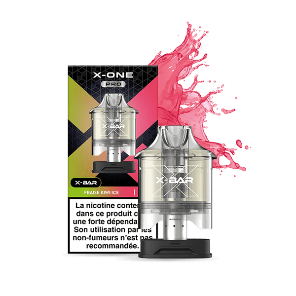 PRO SHOP : X-BAR POD X-ONE PRO STRAWBERRY KIWI ICE