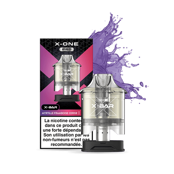 PRO SHOP : X-BAR POD X-ONE PRO BLUEBERRY RASPBERRY CHERRY