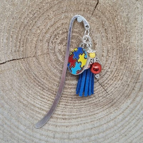Autisme boekenlegger blauw