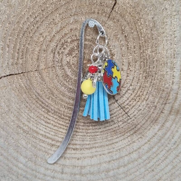 Autisme boekenlegger blauw