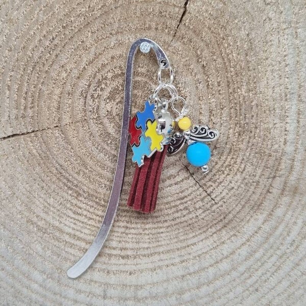 Autisme boekenlegger rood