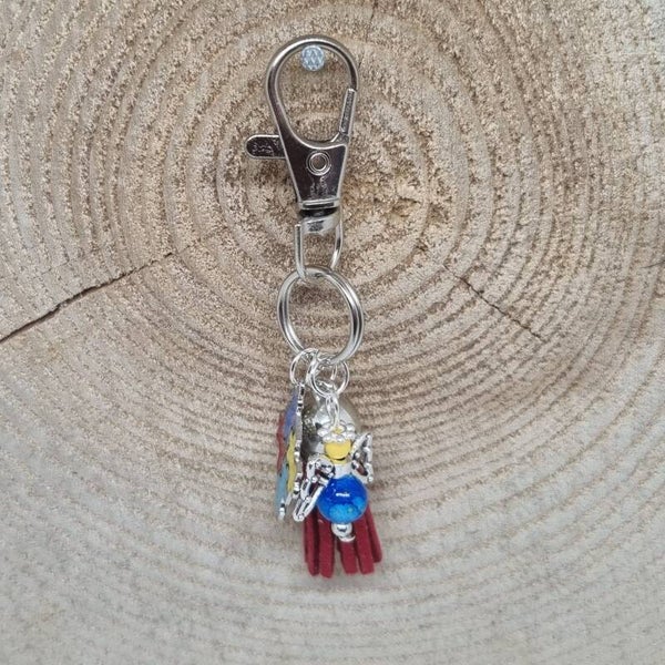 Autisme sleutelhanger rood