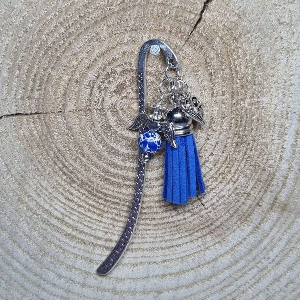 Boekenlegger blauw
