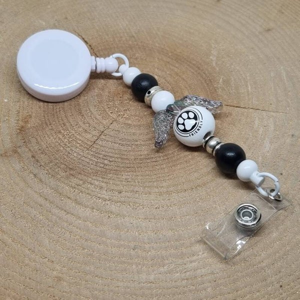 Badgehouder zwart/wit