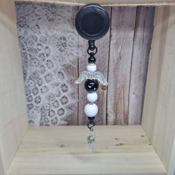 Badgehouder zwart/wit