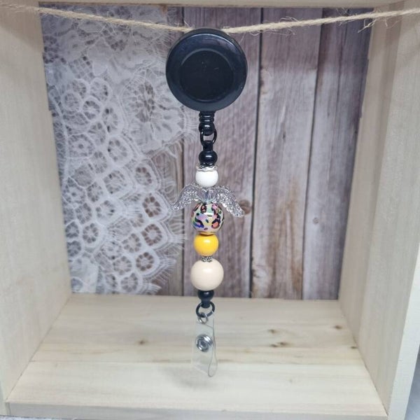 Badgehouder zwart/geel