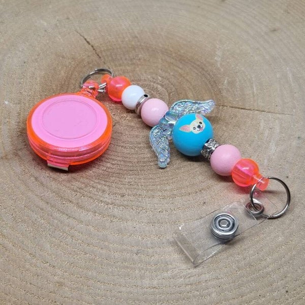 Badgehouder roze