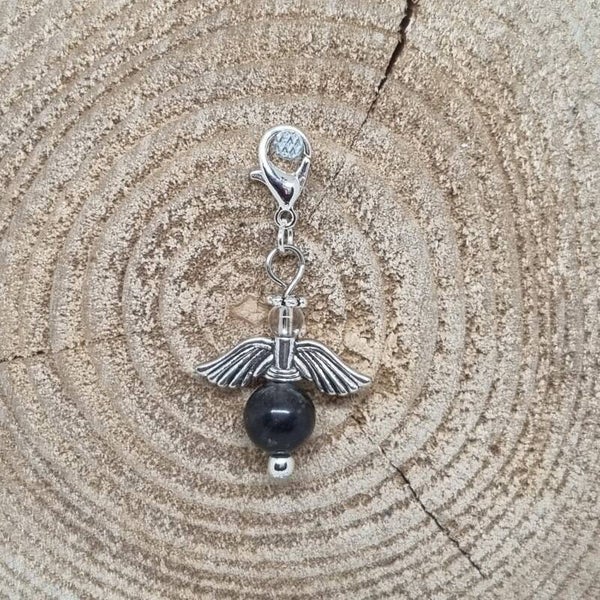 Geluksengel half edelsteen rhodoniet