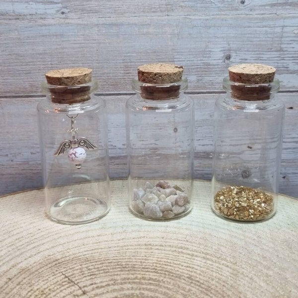 Engeltje in een flesje licht roze