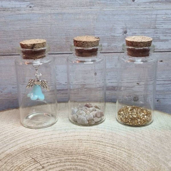 Engeltje in een flesje licht blauw