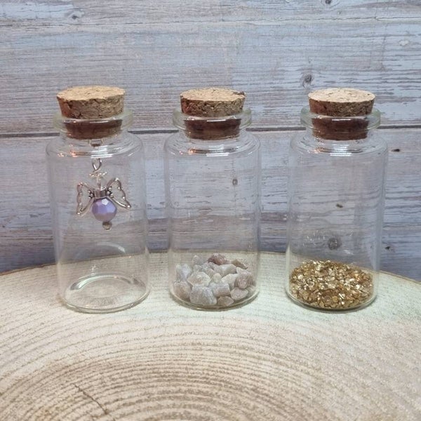 Engeltje in een flesje paars