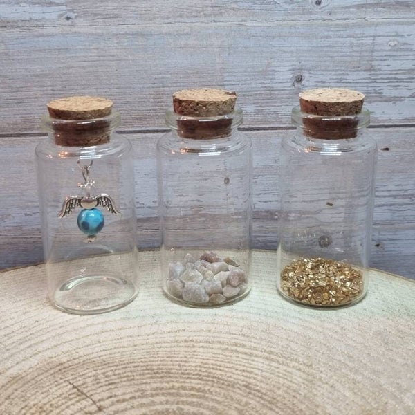 Engeltje in een flesje blauw