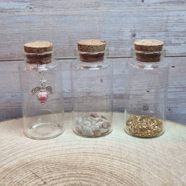 Engeltje in een flesje wit/blauw/rood