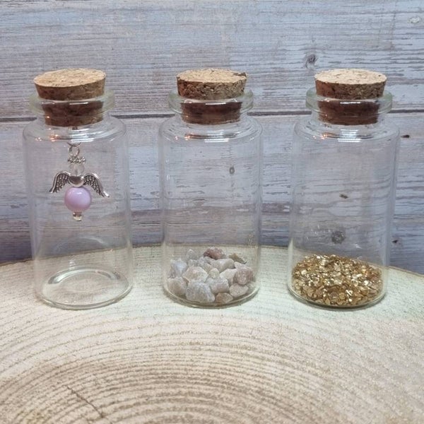 Engeltje in een flesje lila