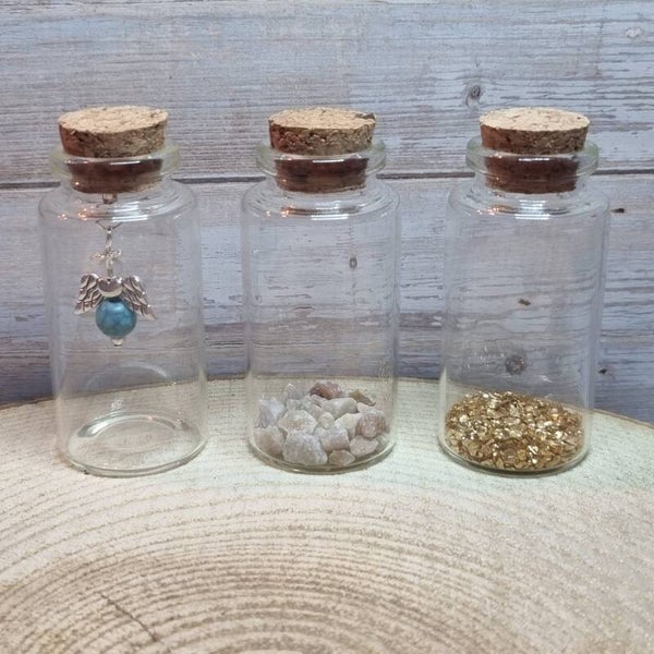 Engeltje in een flesje blauw