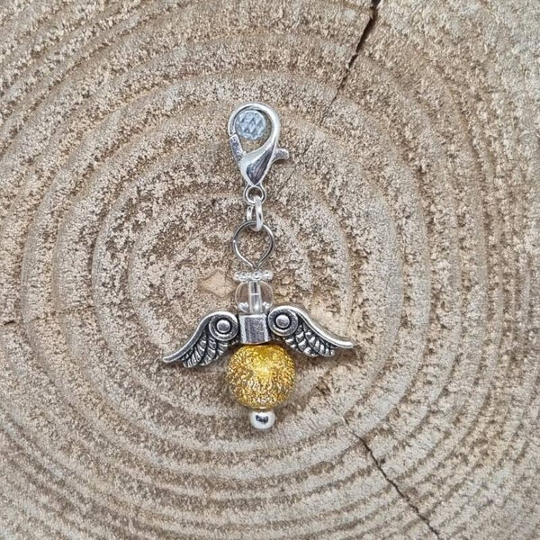 Geluksengel glitter goud