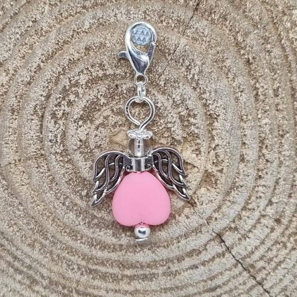 Geluksengel hart roze