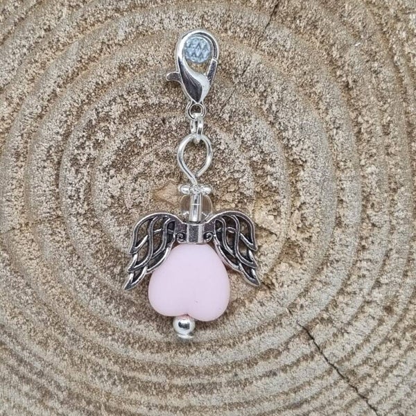 Geluksengel hart roze