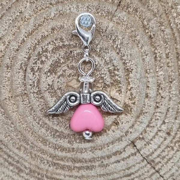 Geluksengel hart roze