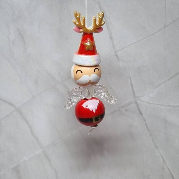 Kerstboomhanger kerstman gewei