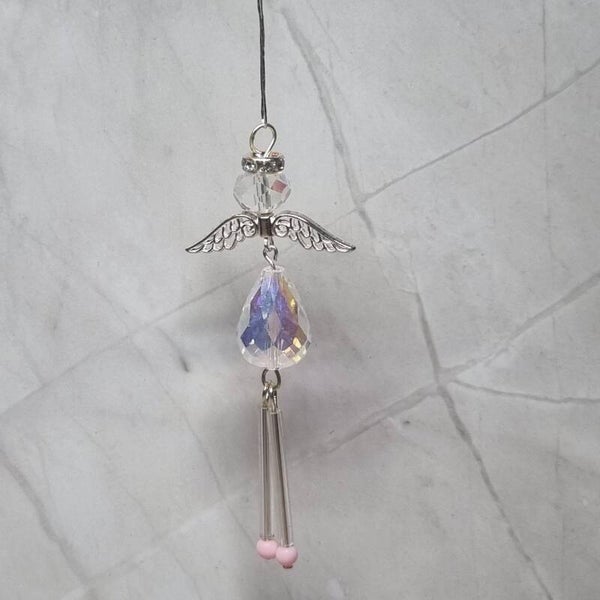 Wiebelbeentje hanger licht roze