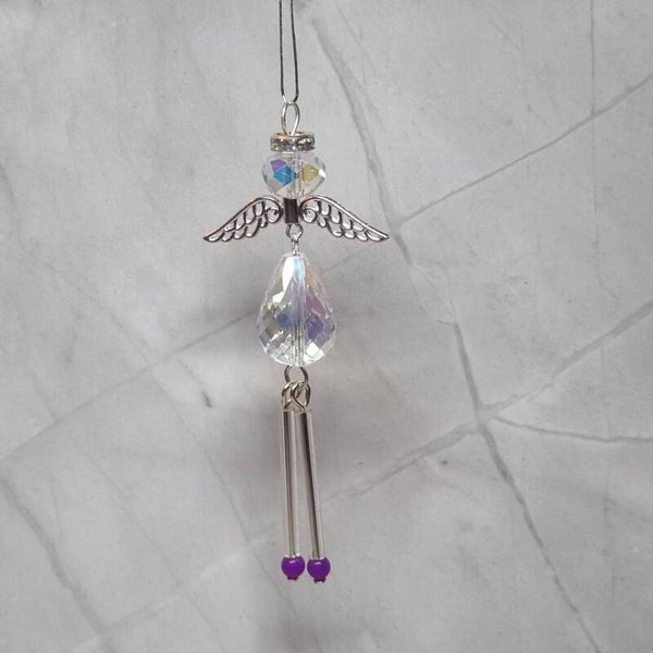 Wiebelbeentjes hanger paars