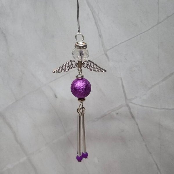 Wiebelbeentjes hanger paars