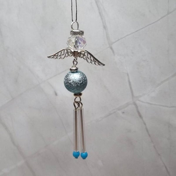Wiebelbeentjes hanger blauw