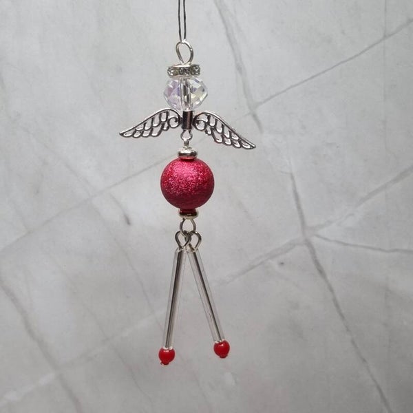 Wiebelbeentjes hanger rood