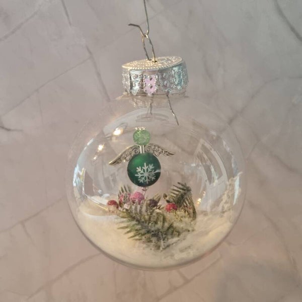 Kerstbal rond groen